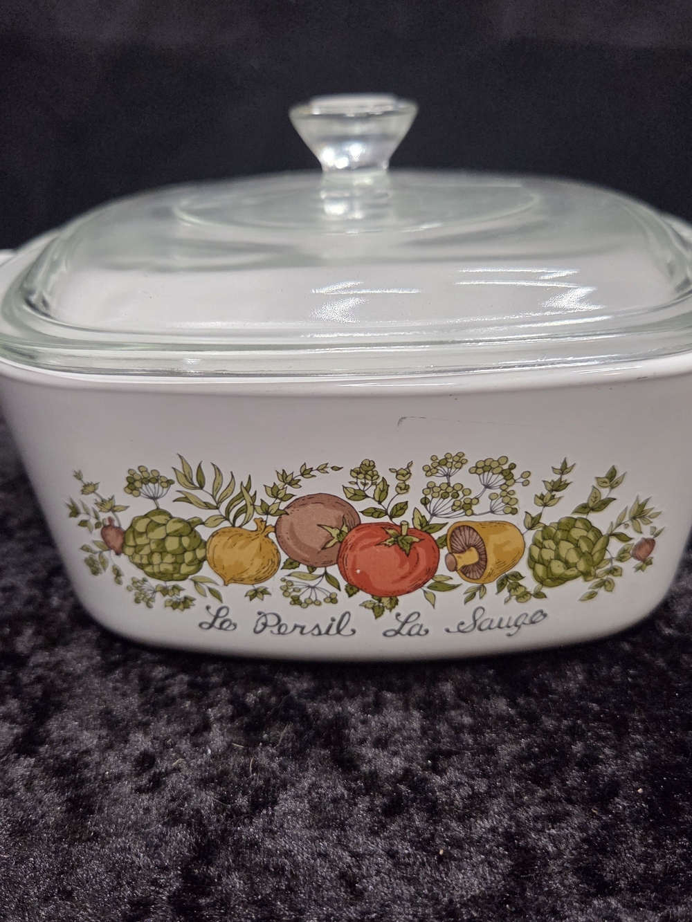 Rare Corning Ware Spice of Life Casserole w/Lid A-1 1/2-B L'Echalote 1.5 L